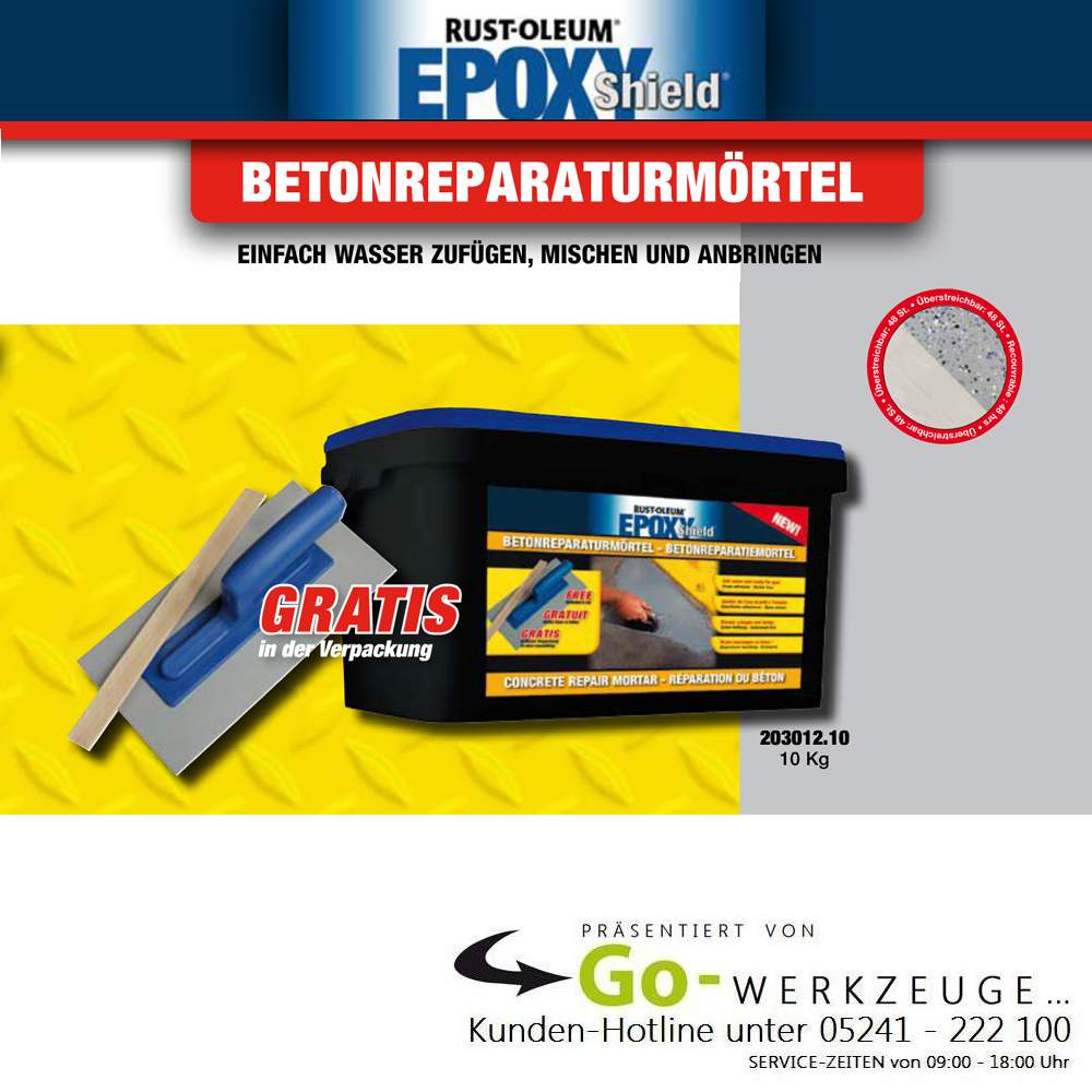 EPOXY SHIELD Betonreparatur-Mrtel, 10kg, RUST OLEUM